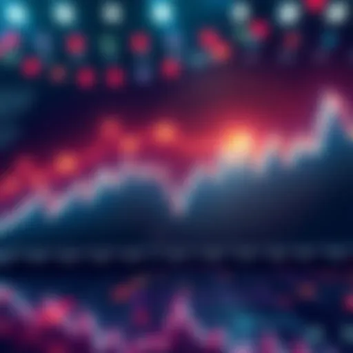 A graph showing trading volume competition between Stellar and Solana, highlighting spikes in activity.