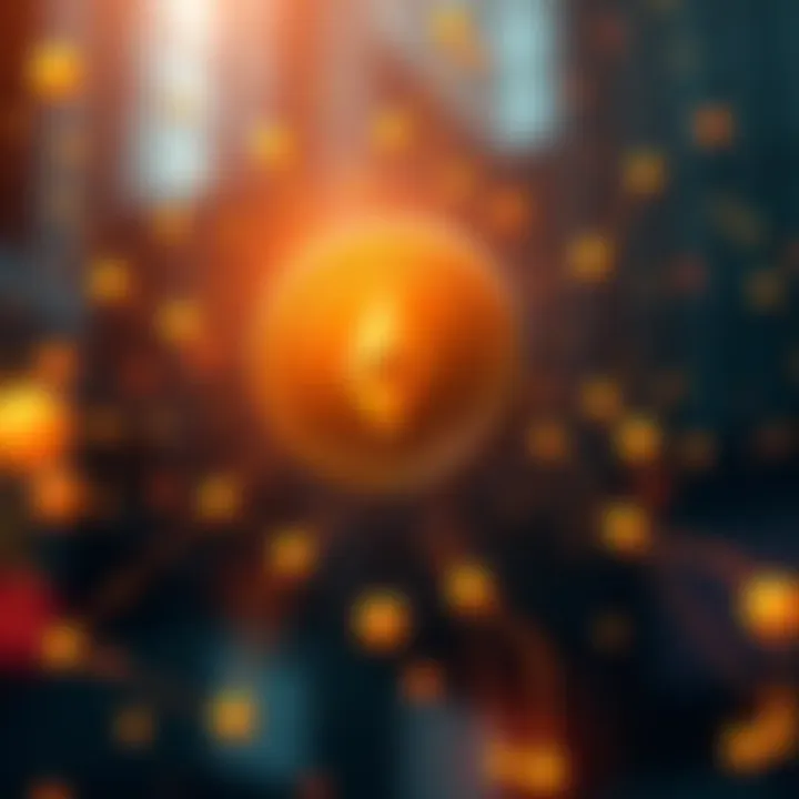 A visual representation of Stellar (XLM) showcasing its use in real-world transactions, with symbols of fast settlement and low fees, symbolizing growth in the crypto market.
