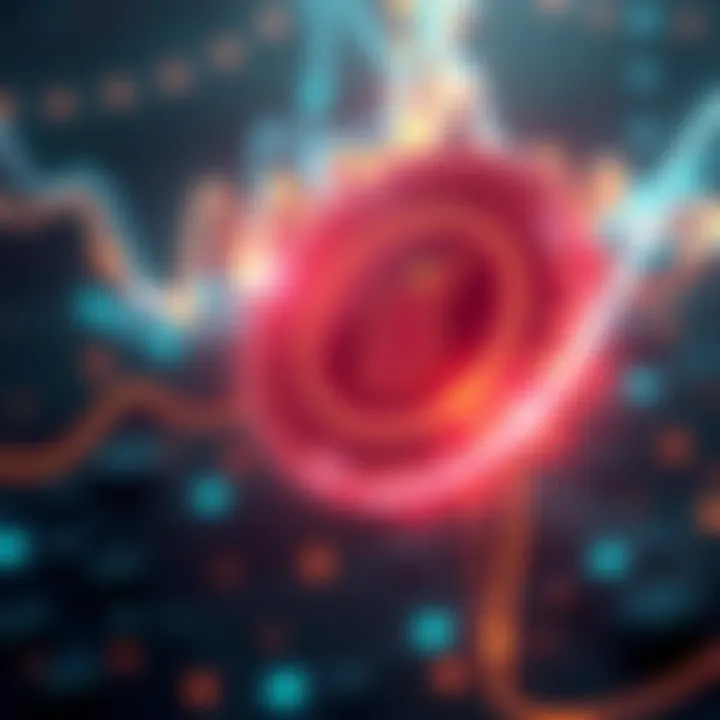 An artistic representation of Stellar Protocol 25 X-Ray showcasing smart contracts with enhanced security features and zero-knowledge proofs.