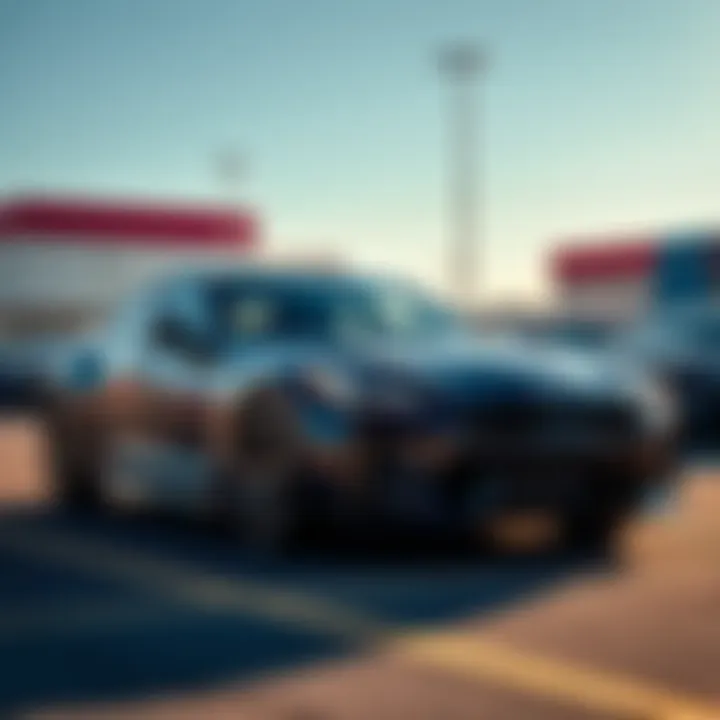 A sleek 2023 Stinger parked for sale in a bright lot, showcasing its modern design and low mileage.