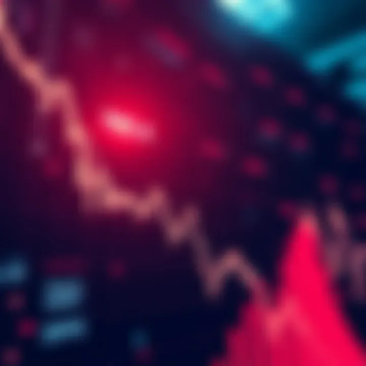 Graph showing a sharp decline in stock market value and crypto market cap, indicating a financial crash.