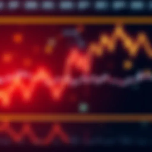 A line graph showing a downward trend in stock prices, reflecting market concerns.