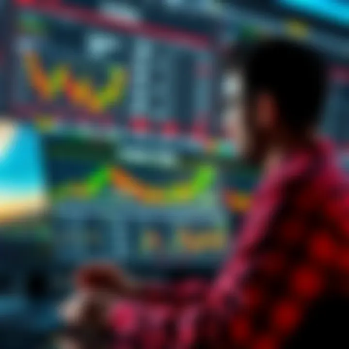 A person considering transferring their Roth IRA to Kraken while looking at stock charts