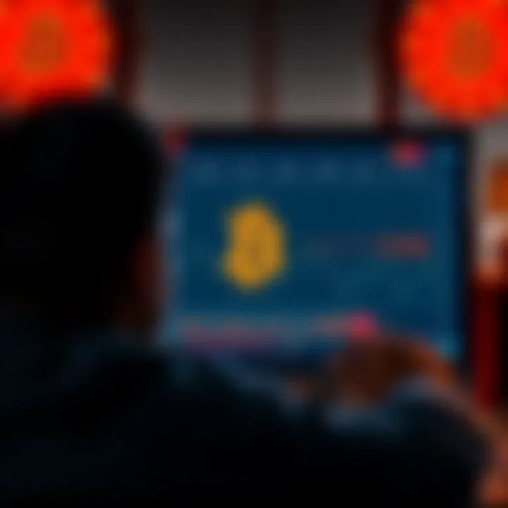 Stolen Cryptocurrency A person looking distressed while staring at a computer screen showing a cryptocurrency wallet with zero balance, symbolizing the loss of pi coins.