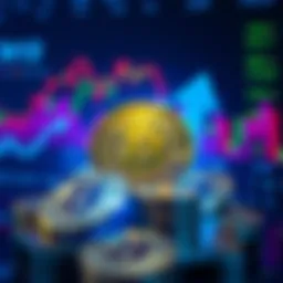 A graphic showing Bitcoin coins with a background of financial charts and upward arrows, indicating growth in holdings.