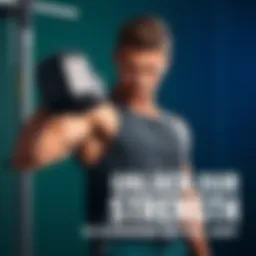 A person in workout clothes lifting a dumbbell, showcasing strength and determination