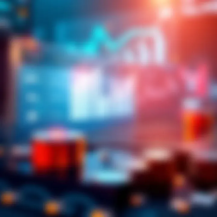 Visual representation of structured lending with graphs showing fixed returns and real-world assets, highlighting financial growth strategies.