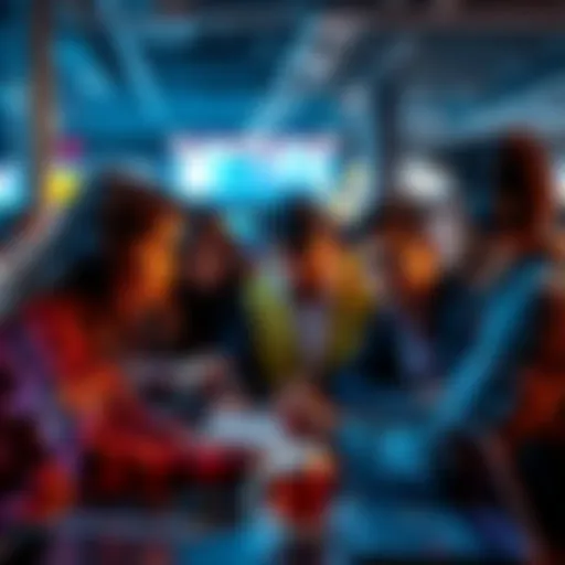 A group of first-year university students in Delhi collaborate on coding projects, exchanging ideas and looking for guidance.