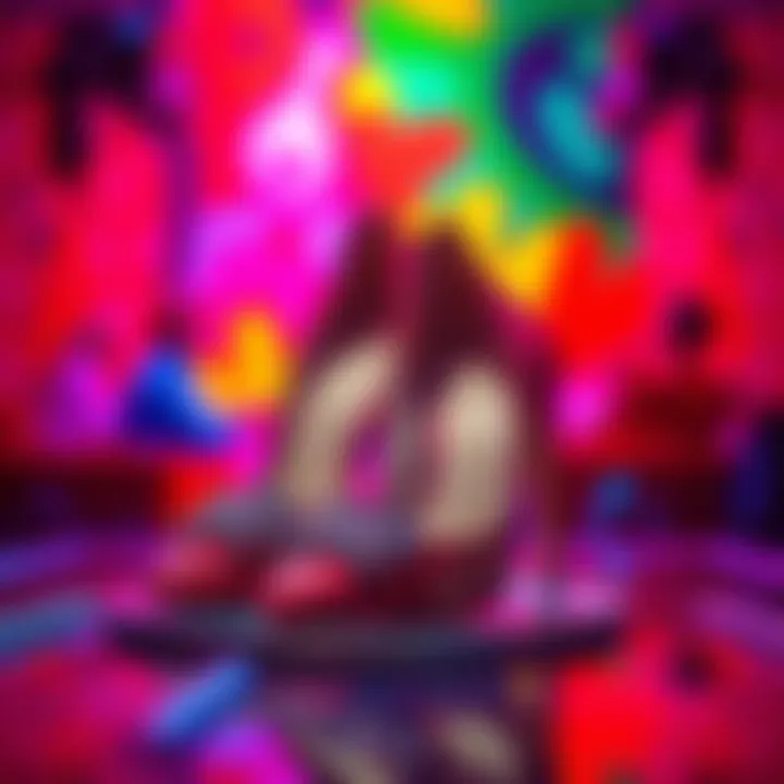 A pair of stylish heels showcased on a colorful background, sparking discussion about their fashion appeal.
