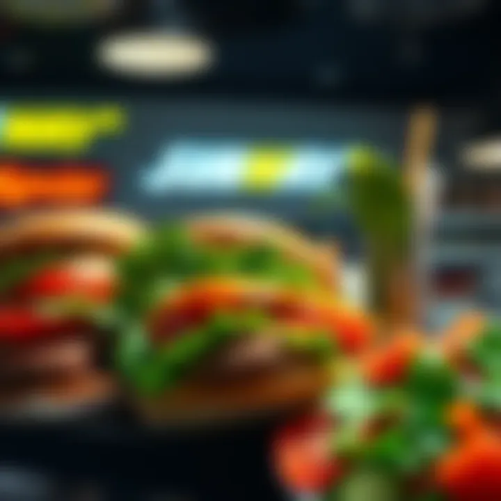 Newly added fresh menu items at Subway, showcasing colorful sandwiches and salads