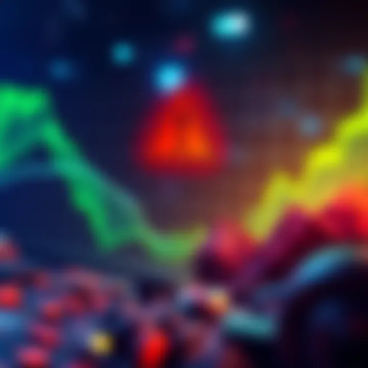 Graph showing SupportXMR mining pool approaching 50% hashrate with a warning symbol