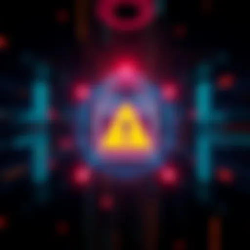 A graphic showing a lock symbol with a warning sign, representing security issues at Supra