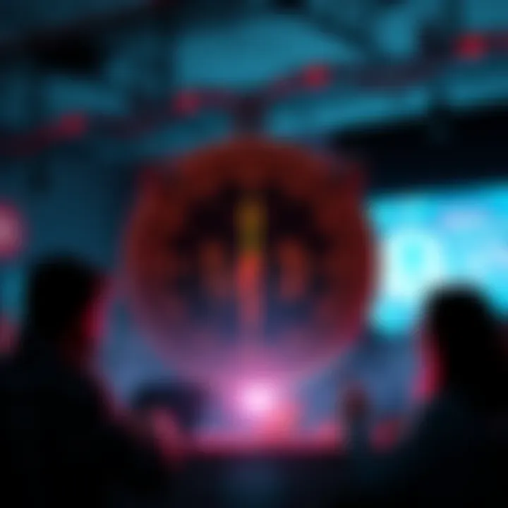 Graphic showing a digital coin with a death clock and community members involved in discussions about buying and selling the memecoin.