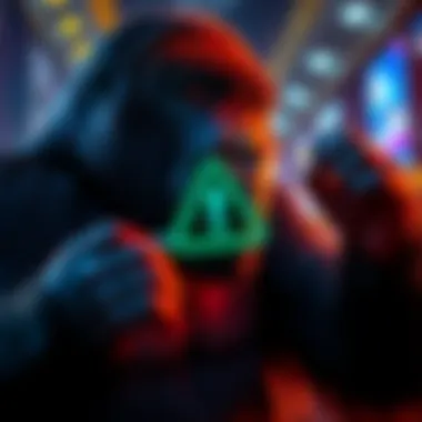 BitMart logo with a warning symbol indicating suspension of GORILLA token features