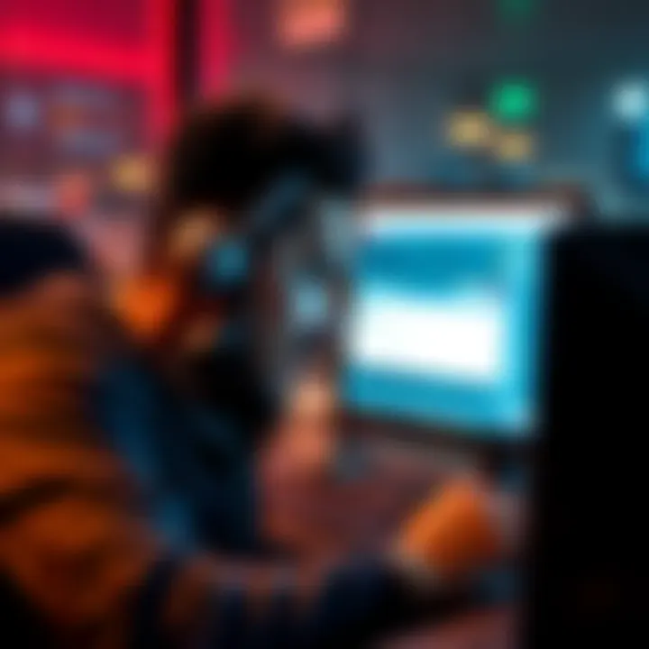 A frustrated person looking at a computer screen showing a denied Litecoin transaction to India