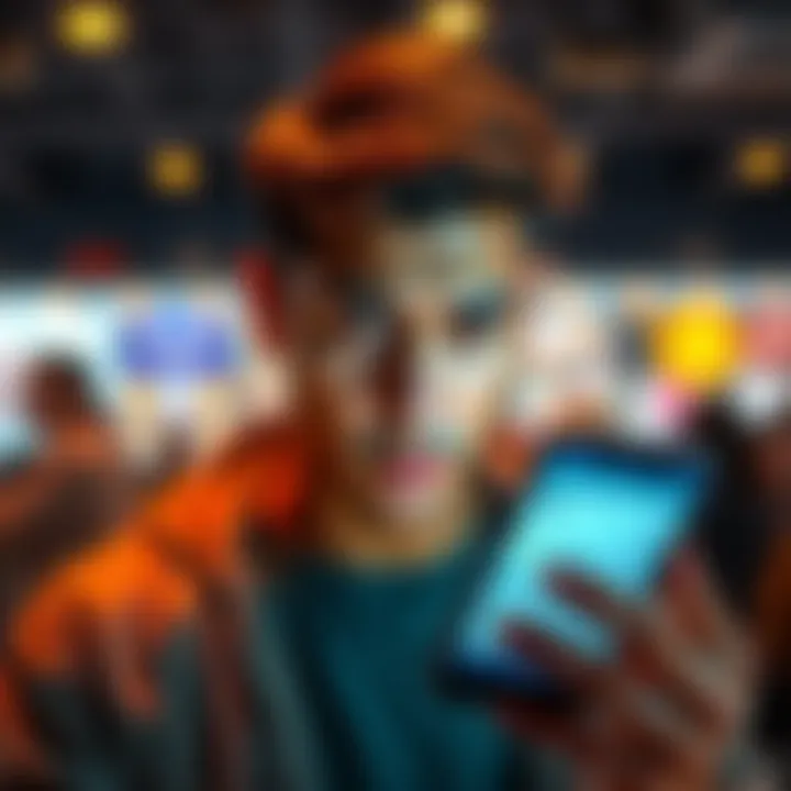 Person looking at a phone with a confused expression A person holds a smartphone, showing disappointment while looking at various giveaway entries