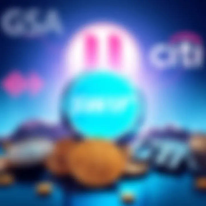 SWIFT transfers to crypto Illustration of SWIFT logo alongside cryptocurrency symbols with logos of JPMorgan, HSBC, and Citi in background