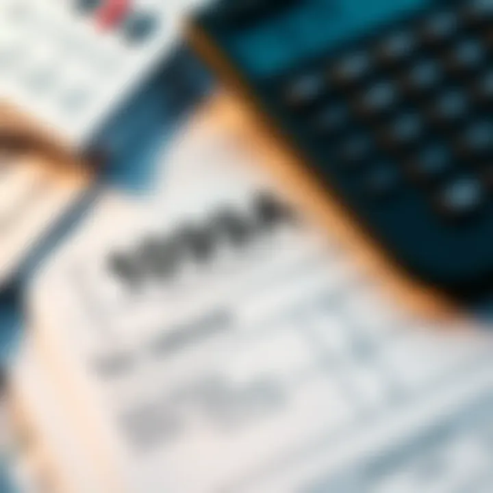 Close-up of a 1099DA tax form next to a calculator and financial documents, highlighting a discrepancy in reported proceeds.