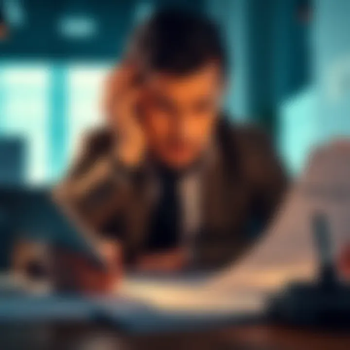Tax Implications for Italian Investors A worried Italian investor looks at financial documents with commodities charts on the table after the closure of Revolut's commodities section.