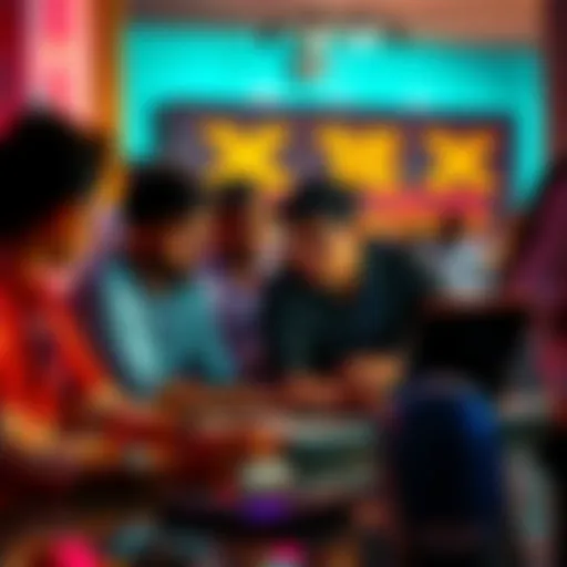 A team in Chennai collaborates on a laptop, creating the Xplorer travel app, showcasing coding and brainstorming during a 24-hour hackathon.