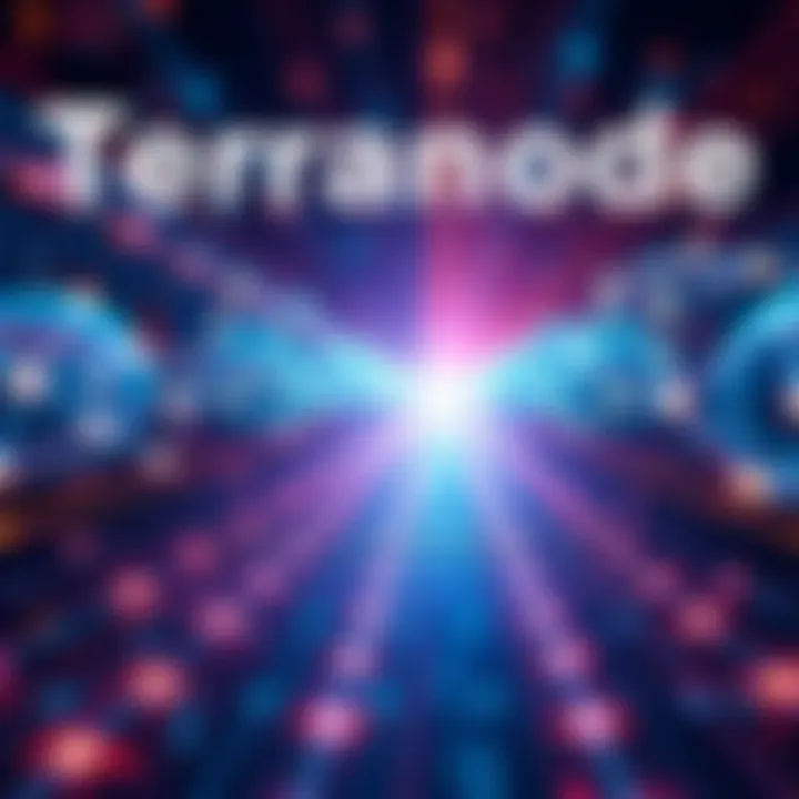 Illustration of a blockchain network with linear scaling features, highlighting efficiency and performance improvements.