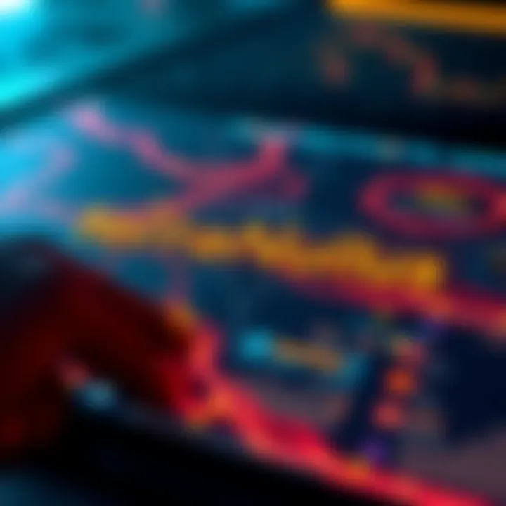 A visual representation of the TerraNullius message board with hex coordinates, showing blockchain transactions and user claims in a digital format.