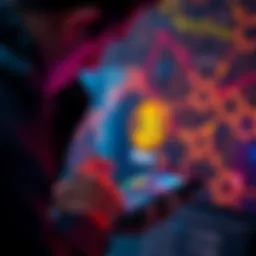 Person checking a Bitcoin seed phrase on a secure device, ensuring safety from malware