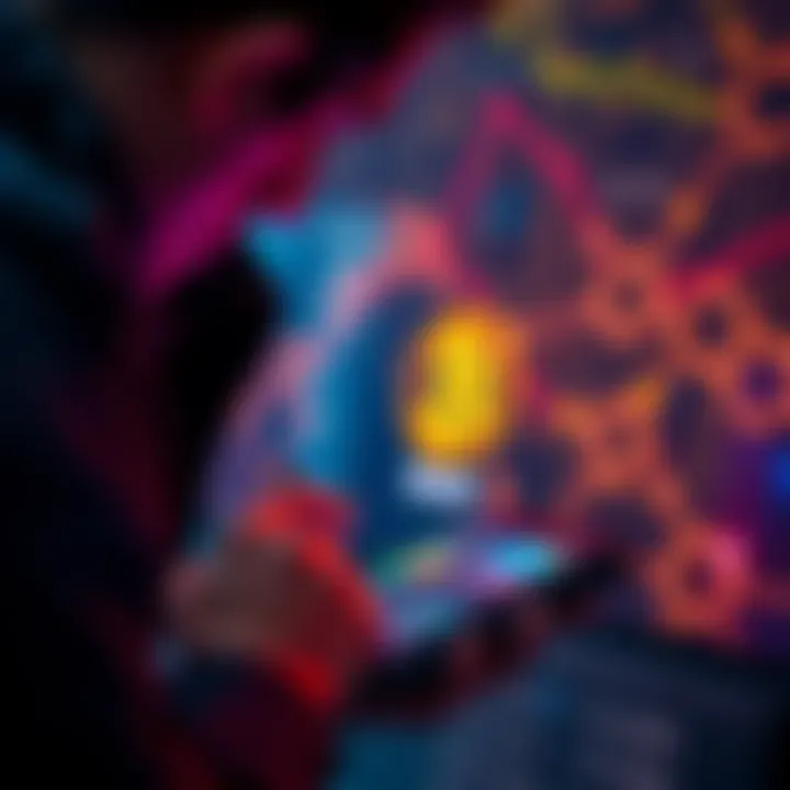 Person checking a Bitcoin seed phrase on a secure device, ensuring safety from malware