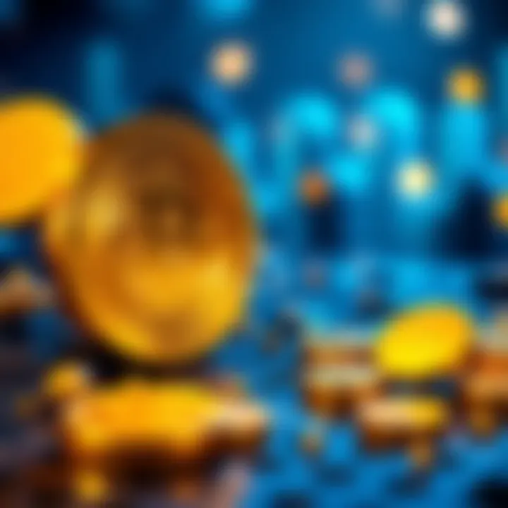 A visual of digital currency with gold symbols symbolizing easy gold payments, highlighting Tether's new Scudo initiative.