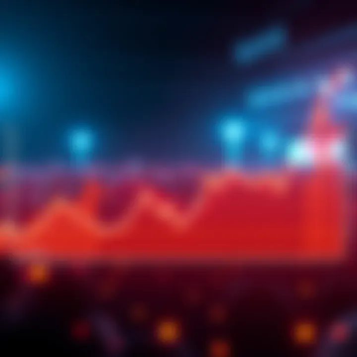 A graph showing the stability and growth trends of Tezos Coin over time with community engagement in the background.