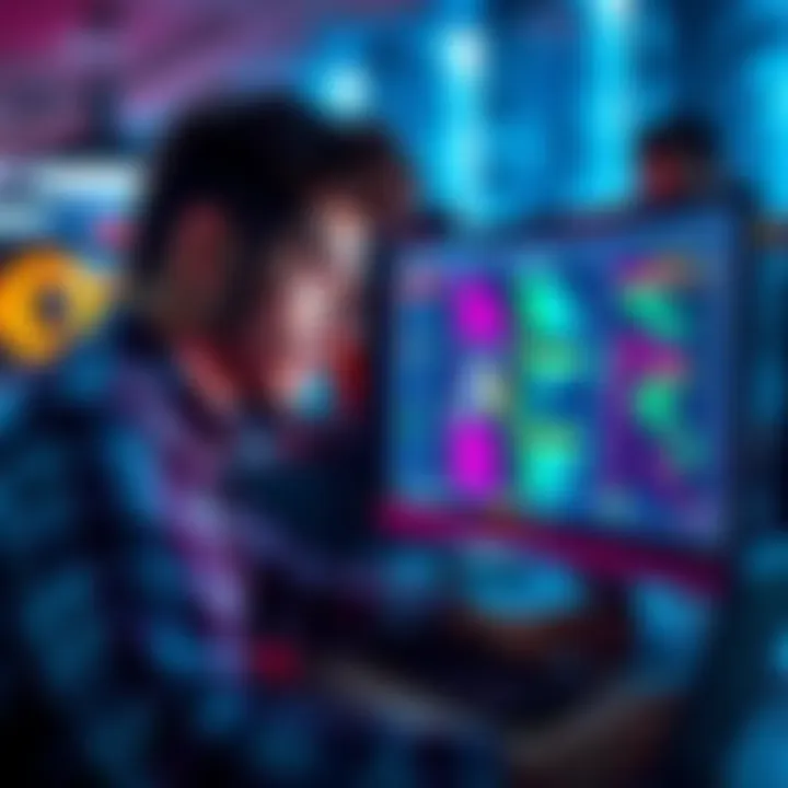 A developer looking at a computer screen displaying third-party test nodes for remote procedure call integration