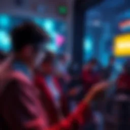 Group of people watching TikTok videos about Ethereum on their phones