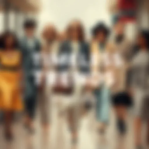 A collage of vintage and modern fashion styles showing timeless trends across decades.