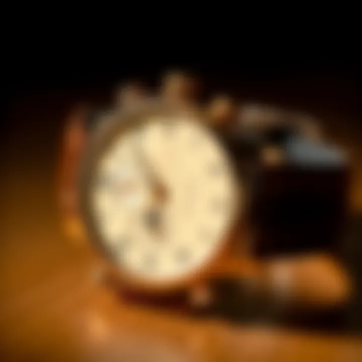 Timex 1990 Moon Phase watch with cream dial and brown leather strap
