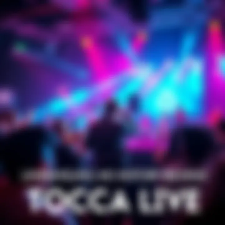 Musicians performing at the Toccata live event, with a vibrant audience enjoying the music.