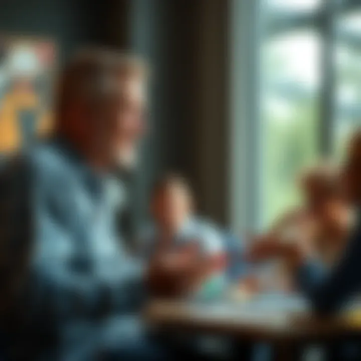 Todd sharing his insights with community members during a discussion about spiritual work