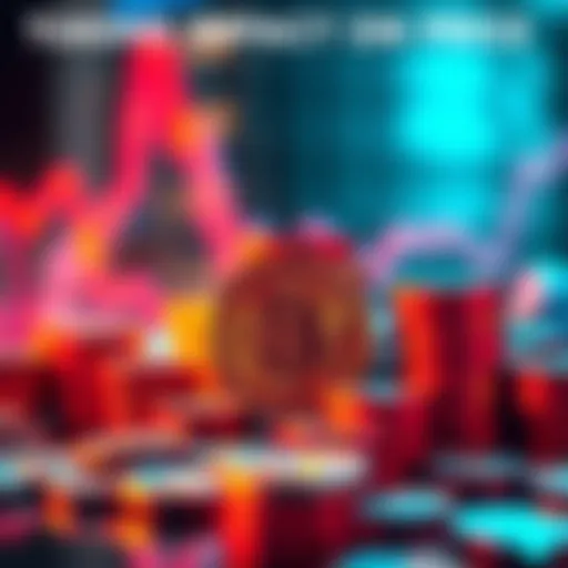 A visual representation of printed tokens showing their effect on market prices, with emphasis on misunderstanding by Flat CROearthers.