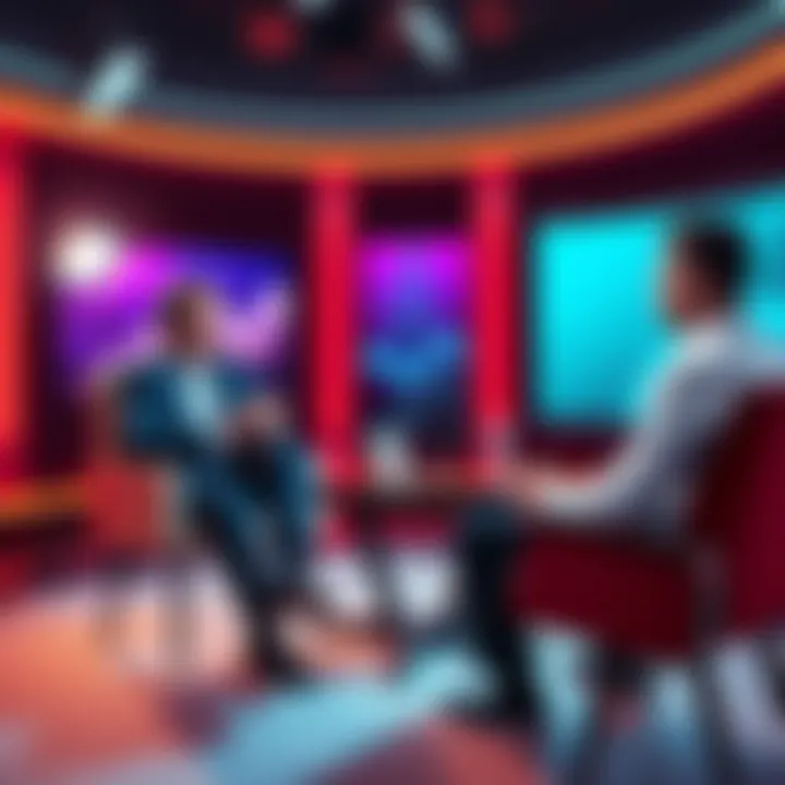 Tommy Robinson and Joby Weeks discussing the BitClub Network claims in a studio setting