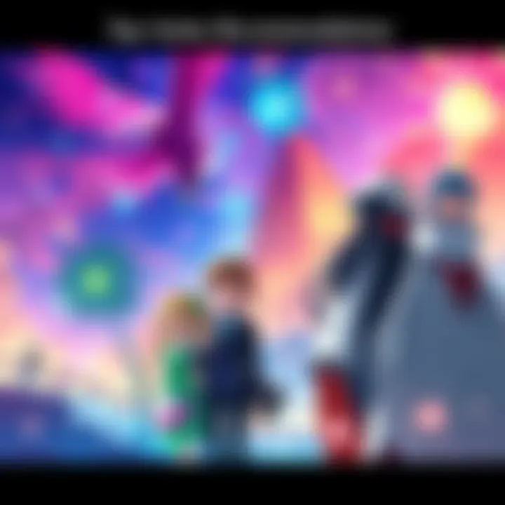 Top Anime Recommendations A colorful scene featuring characters from 'To Your Eternity' and 'Code Geass' surrounded by vibrant backgrounds indicative of their stories.