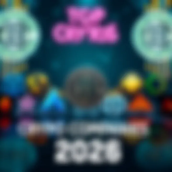 Top Crypto Companies in 2026 A group of successful crypto company logos with a backdrop of digital currency symbols, representing the value and innovation in the crypto market for 2026.