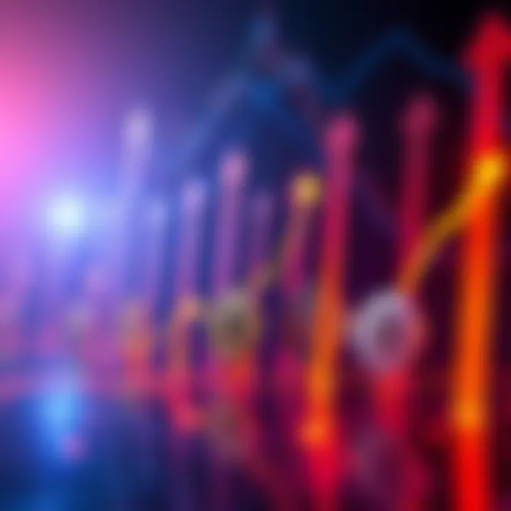 Visual representation of the top 10 cryptocurrencies with upward trend arrows indicating potential new highs