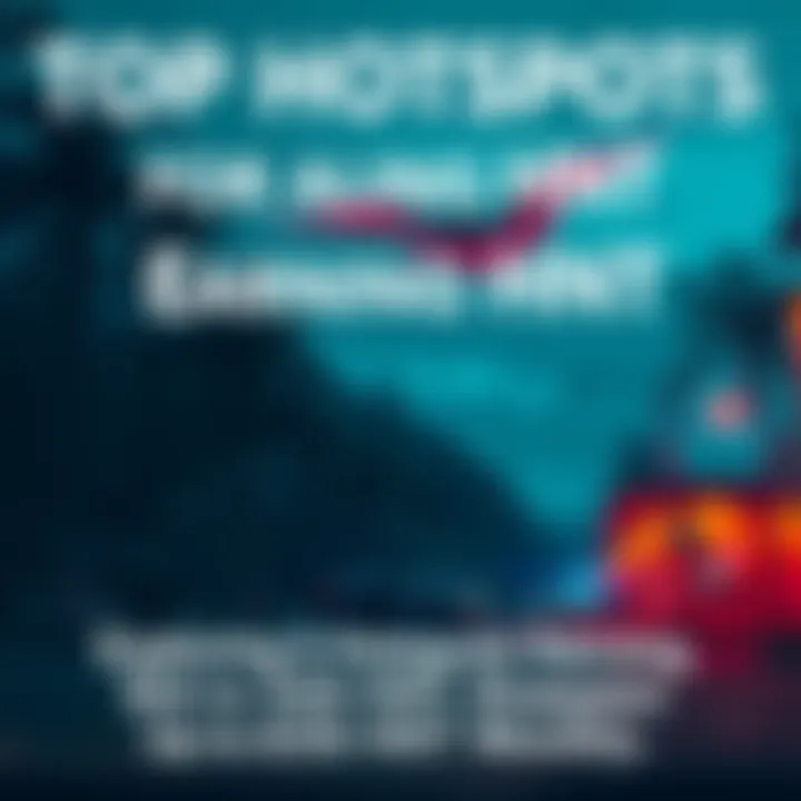 Five locations in California and Florida where hotspots earn high amounts of $HNT monthly, showcasing successful setups.