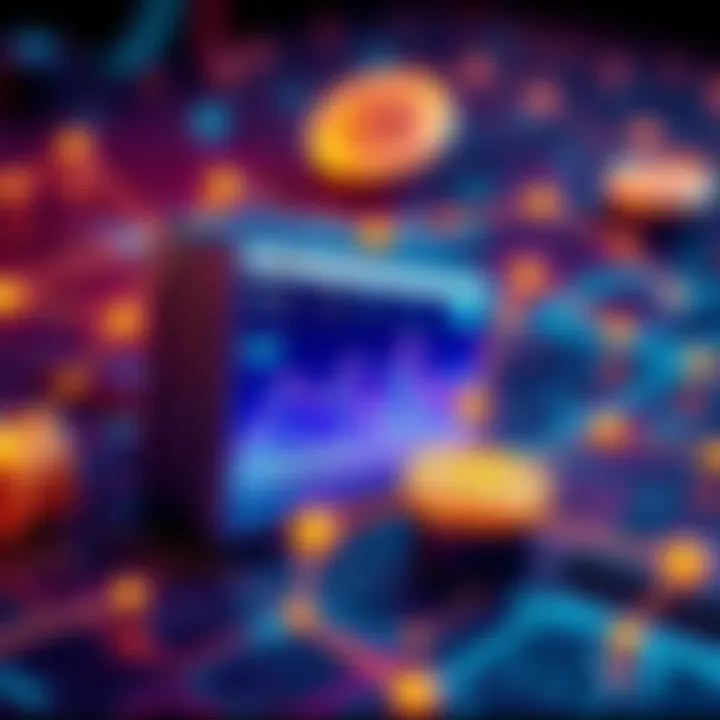 An illustration of a digital wallet displaying cryptocurrency exchanges and tracking lines connecting to a decentralized exchange, symbolizing transaction tracing.