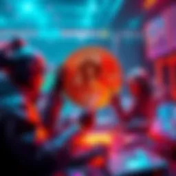 Participants trading to collect unique shards for a chance to win a whole Bitcoin