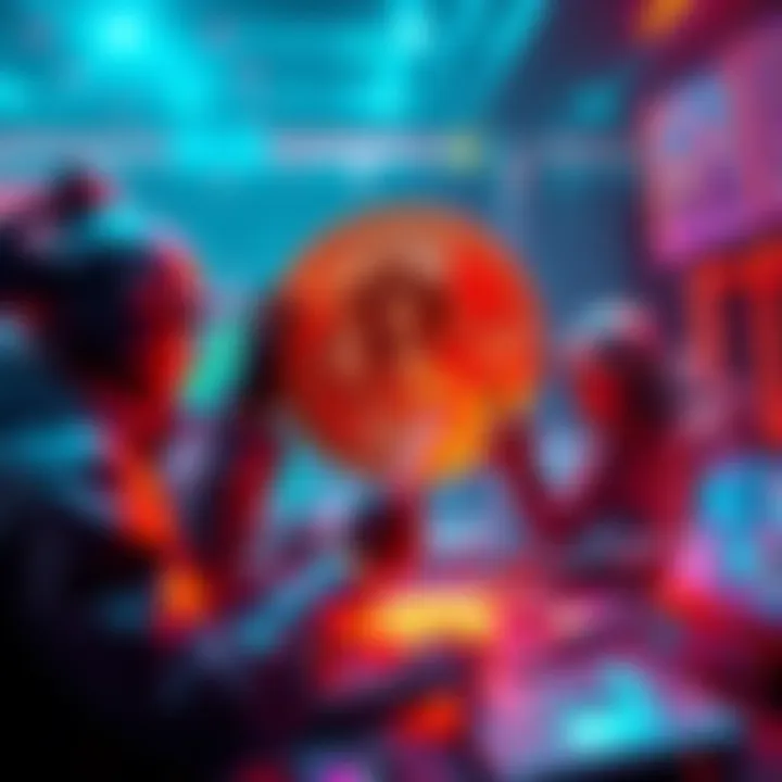 Participants trading to collect unique shards for a chance to win a whole Bitcoin