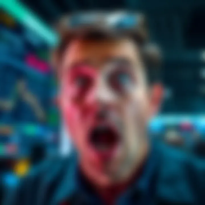 A trader's shocked expression as they see their assets drop from £500 in NULS to just $11 in USDC on Binance.