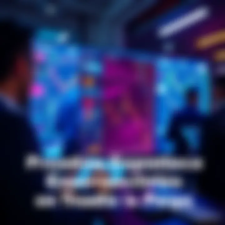People evaluating different trading platforms on a digital screen