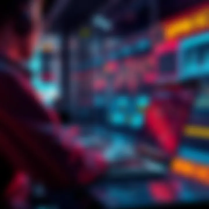 A user checking their BSV trading account on the Uphold platform while looking at market trends on their laptop.