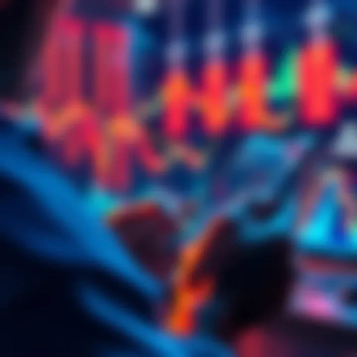 A person looking at cryptocurrency charts on a smartphone, representing the challenges of using decentralized exchanges and the need for secure trading tools.