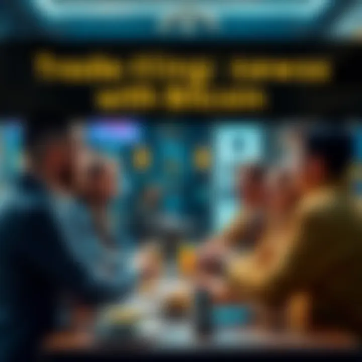 People discussing various goods and services they can trade for bitcoin